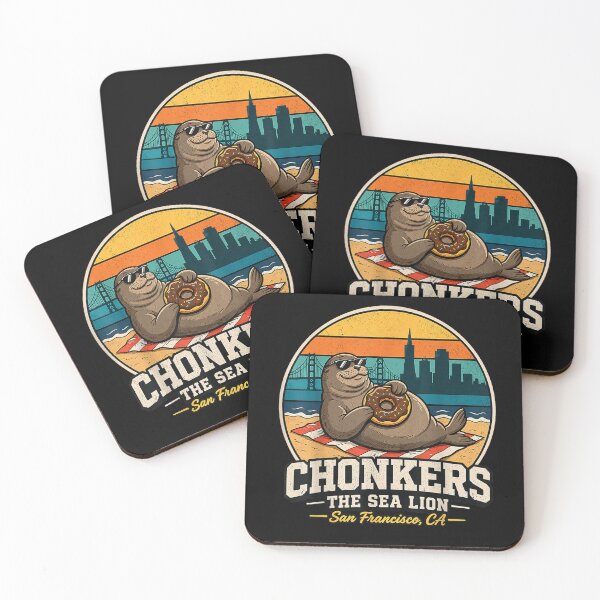 Item preview, chonkers the sea lion san francisco funny seal  designed and sold by CAnastazyshop.