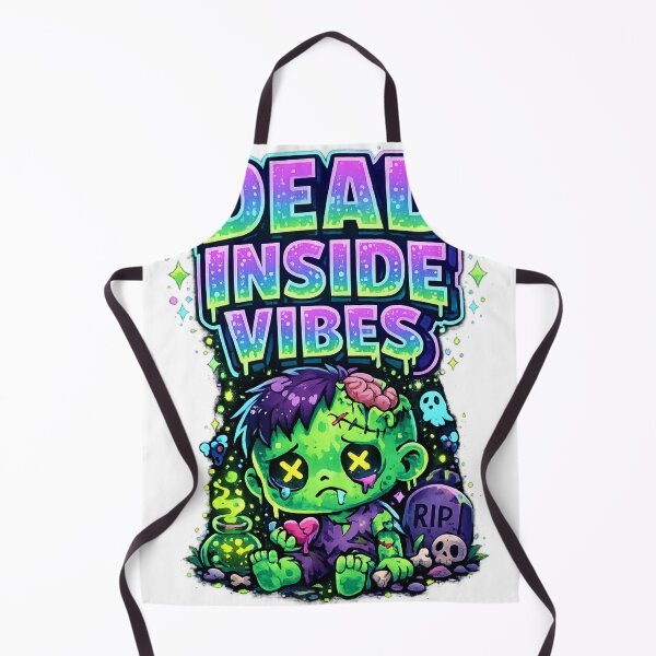 Item preview, Dead Inside Vibes Zombie Kawaii designed and sold by redsharkuk.