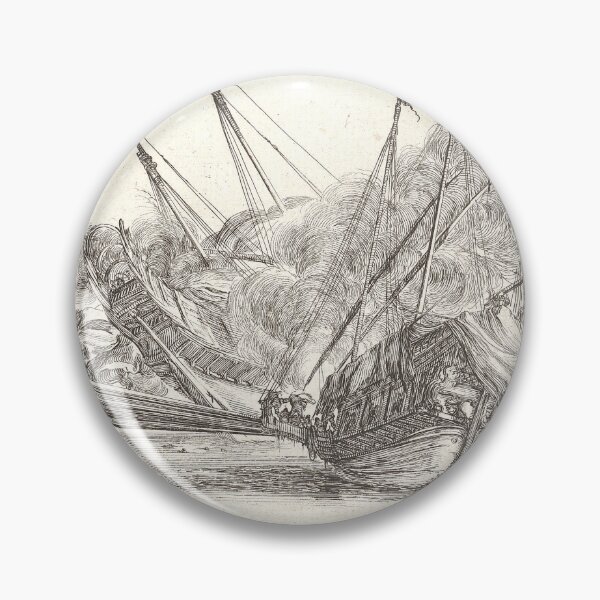 Item preview, Epic Ship Battle Scene | Nautical Art designed and sold by GammaRay.