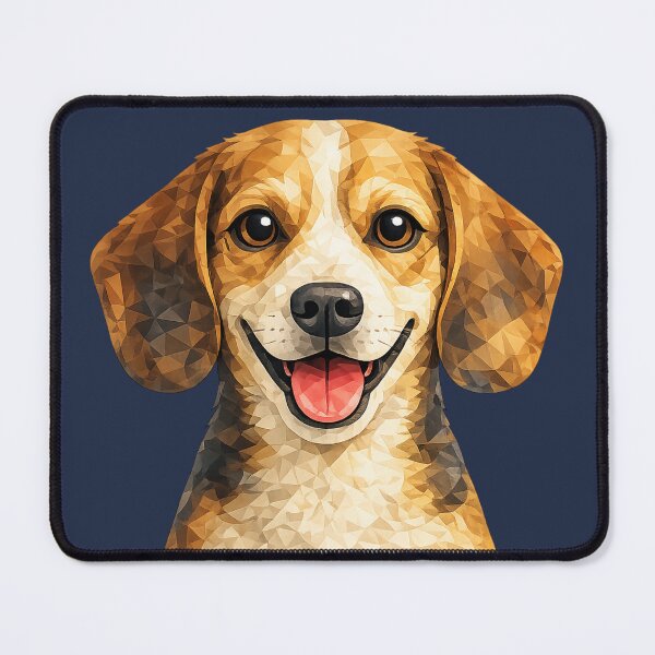 Item preview, Low Poly Beagle Portrait | Geometric Beagle Dog Art designed and sold by ThreadTheory976.