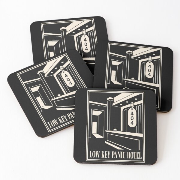 Item preview, Low Key Panic Hotel 404 T-Shirt – Funny Anxiety Humor Design designed and sold by Lyfeinsights.