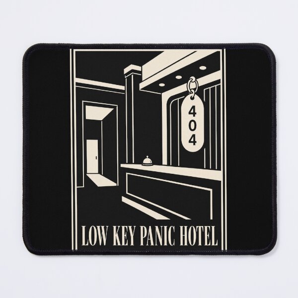 Item preview, Low Key Panic Hotel 404 T-Shirt – Funny Anxiety Humor Design designed and sold by Lyfeinsights.
