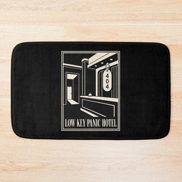 Item preview, Low Key Panic Hotel 404 T-Shirt – Funny Anxiety Humor Design designed and sold by Lyfeinsights.