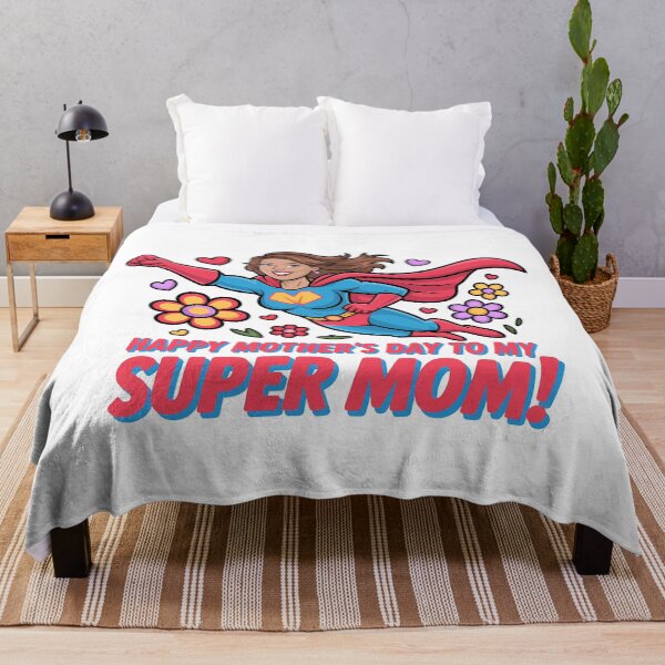 Item preview, Happy Mother’s Day Floral Super Mom Retro Design designed and sold by Conrad-Geordz.