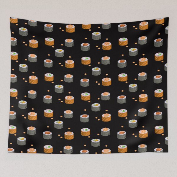 Item preview, Sushi Lover Pattern - Traditional Maki and Nigiri Rolls Graphic Design designed and sold by illeN-Art-World.