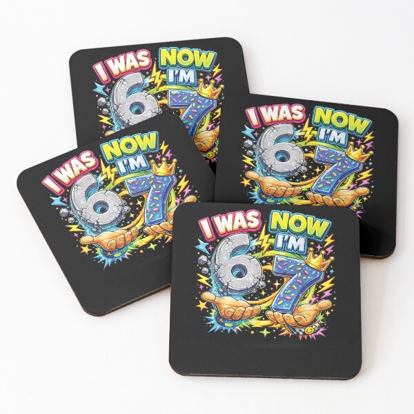 Item preview, I was 6 Now I'm 7 Birthday 6 7 Meme 7th Bday Boys Kids Girls designed and sold by Juansustait.