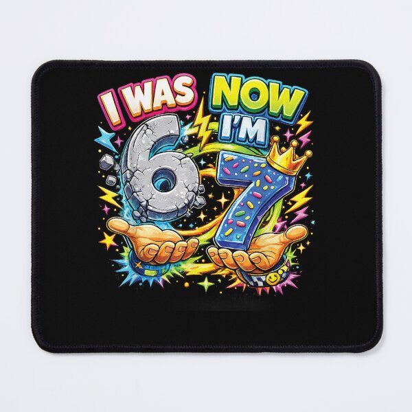 Item preview, I was 6 Now I'm 7 Birthday 6 7 Meme 7th Bday Boys Kids Girls designed and sold by Juansustait.