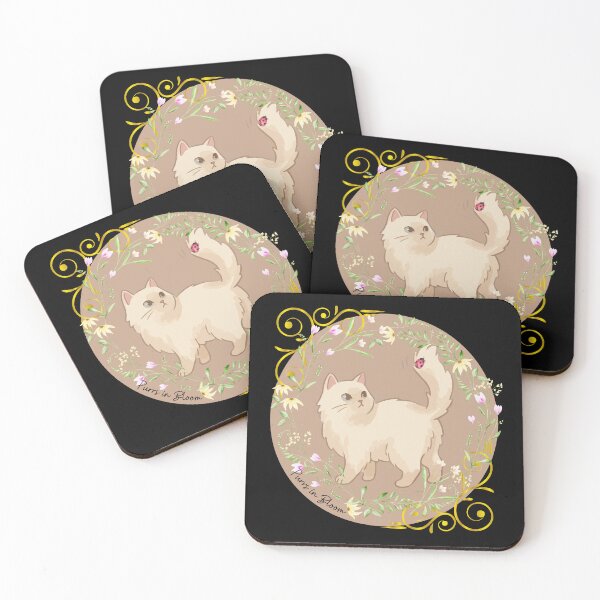 Item preview, Purrs in Bloom designed and sold by WeaselsStuff.