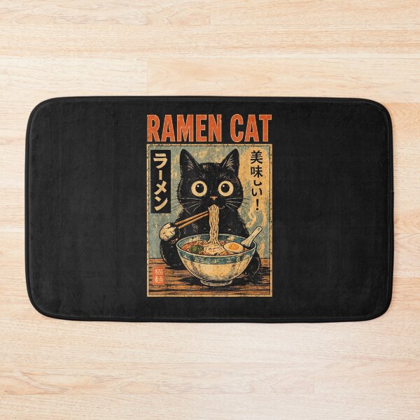 Item preview, Funny Cat Ramen Graphic Tee Japanese Kawaii Anime Cat designed and sold by Juansustait.