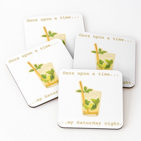 Item preview, Mojito Saturday Night Funny Cocktail Quote designed and sold by Papper-Ironic.
