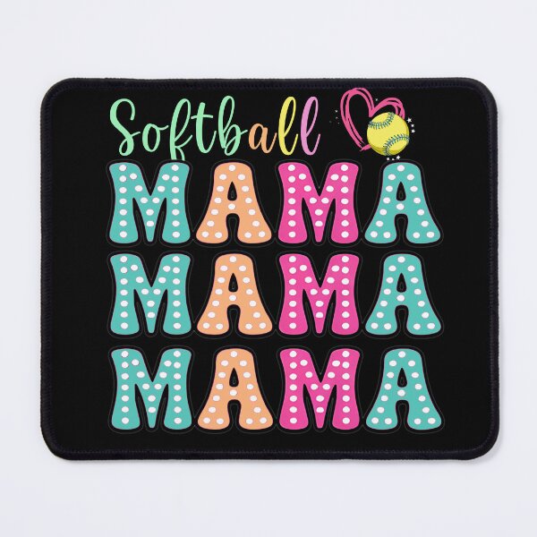 Item preview, Softball Mama Polka Dot Retro Design designed and sold by LashondaGreen89.