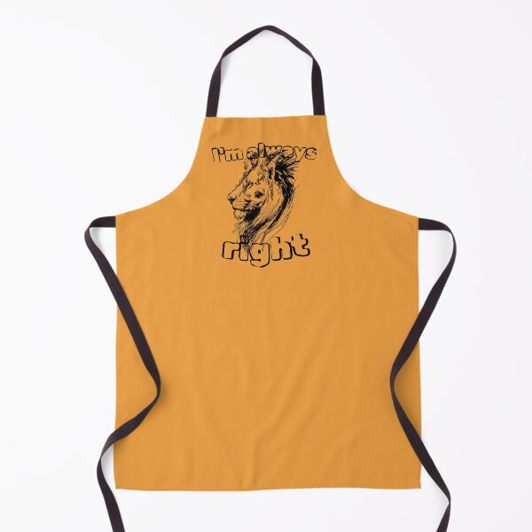 Item preview, Sarcastic Lion Head Illustration - I'm Always Right Shirt for Strong Personalities designed and sold by illeN-Art-World.