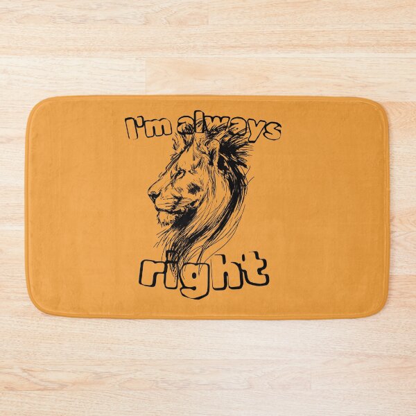 Item preview, Sarcastic Lion Head Illustration - I'm Always Right Shirt for Strong Personalities designed and sold by illeN-Art-World.