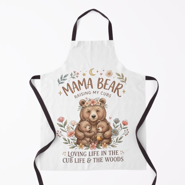 Item preview, Mama Bear Design | Raising My Cubs | Loving Life in the Cub Life & The Woods | Boho Floral Bear Art designed and sold by CUTE & FUN CREATIONS.