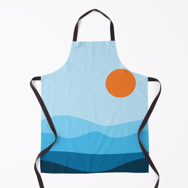 Item preview, Blue Ocean Waves with Orange Sunset Sky designed and sold by Ang.V.