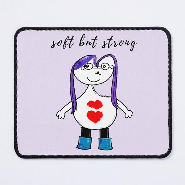 Item preview, Soft But Strong Cute Purple Hair Character designed and sold by SoftBeing.