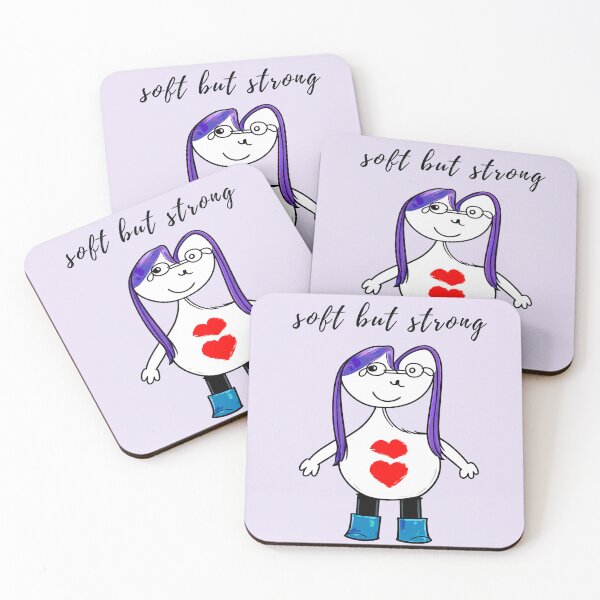 Item preview, Soft But Strong Cute Purple Hair Character designed and sold by SoftBeing.