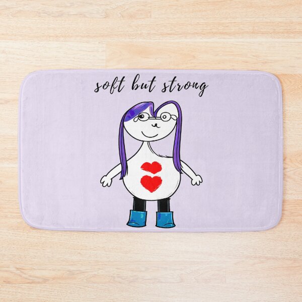 Item preview, Soft But Strong Cute Purple Hair Character designed and sold by SoftBeing.