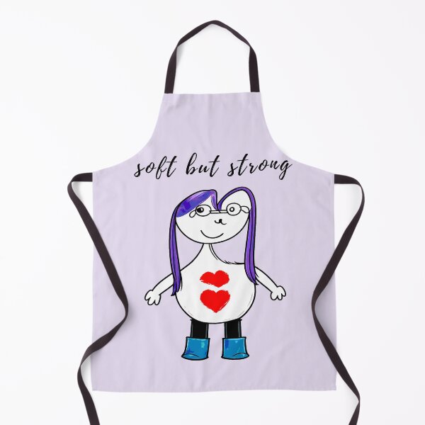 Item preview, Soft But Strong Cute Purple Hair Character designed and sold by SoftBeing.