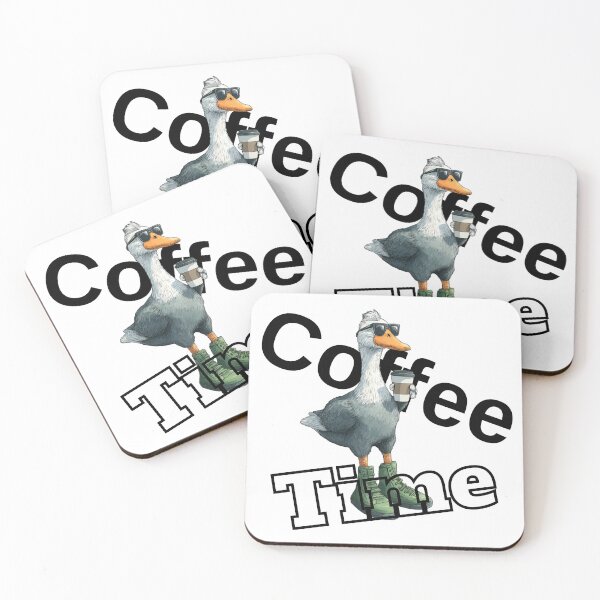 Item preview, Funny Coffee Time Goose in Boots T-Shirt - Sarcastic Morning Person Gift designed and sold by illeN-Art-World.