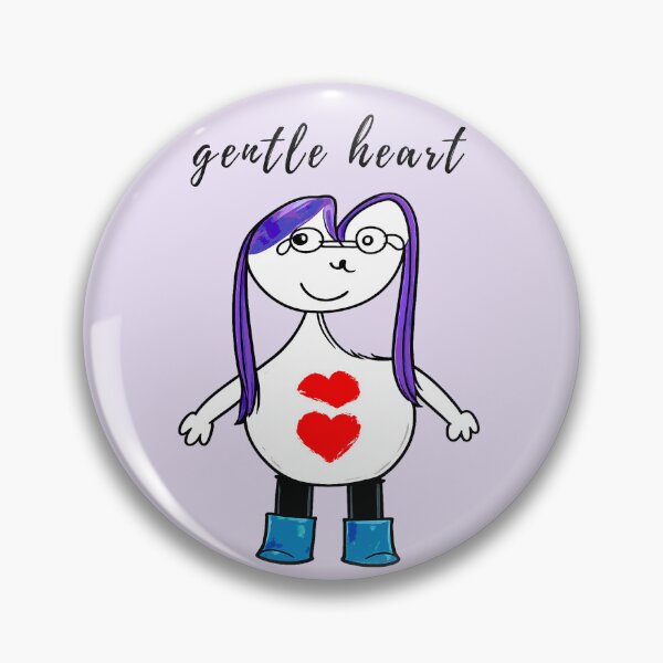 Item preview, Gentle Heart Cute Purple Hair Character designed and sold by SoftBeing.