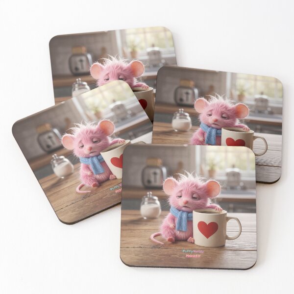 Item preview, Sleepy Mousy Coffee Moment designed and sold by PuppyBerry.