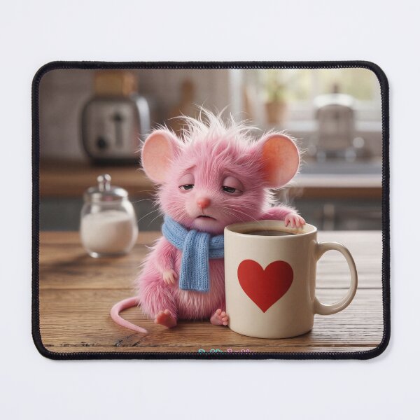 Item preview, Sleepy Mousy Coffee Moment designed and sold by PuppyBerry.