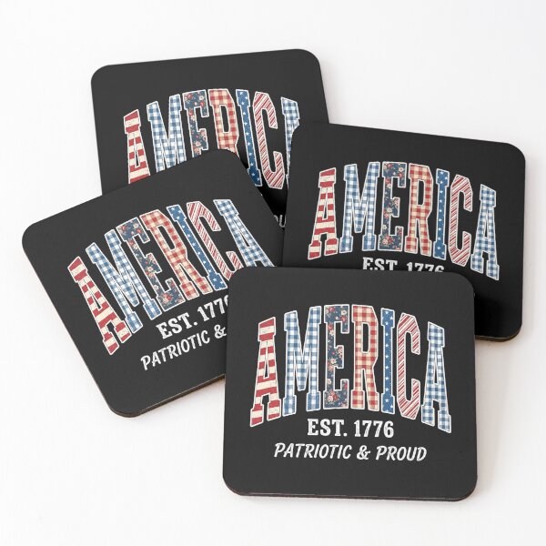 Item preview, America Est. 1776 Patriotic and Proud –  USA Independence Day designed and sold by dudelinart.