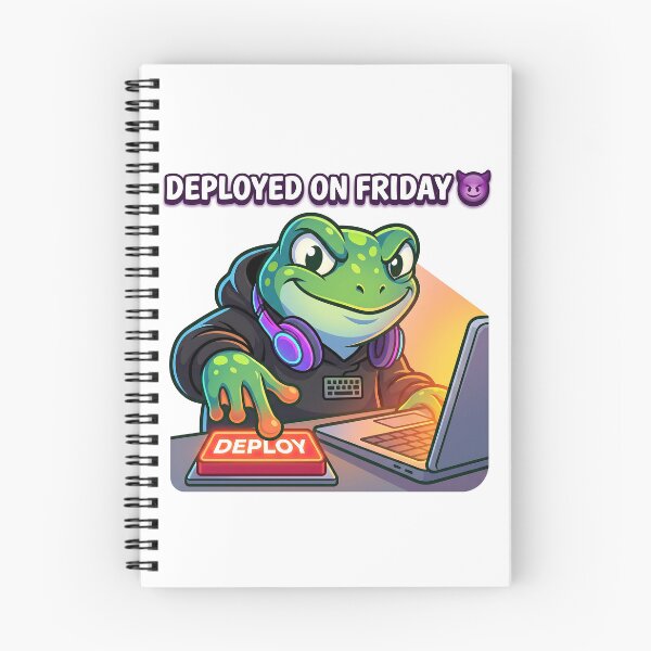 Item preview, Deployed on Friday Funny Programmer Frog Meme designed and sold by Urben Loop.