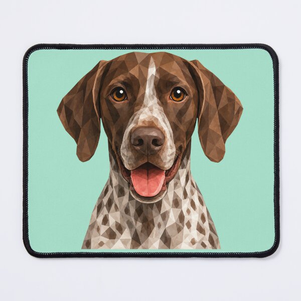Item preview, Low Poly German Shorthaired Pointer Portrait | Geometric GSP Dog Art designed and sold by ThreadTheory976.