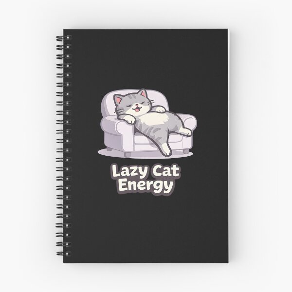 Item preview, Lazy Cat Energy Cute Relaxed Mood designed and sold by Dream-Fab.