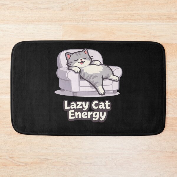 Item preview, Lazy Cat Energy Cute Relaxed Mood designed and sold by Dream-Fab.