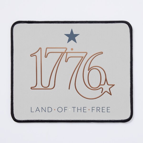 Item preview, 1776 Land of the Free Elegant Copper Script Typography designed and sold by BreezifyDesignStudio.