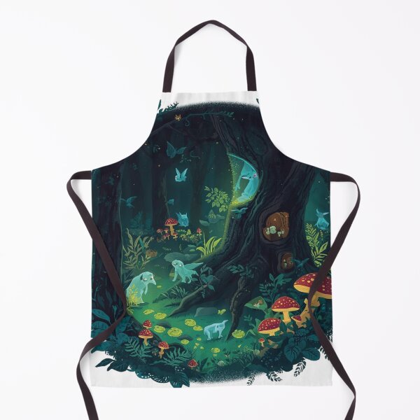 Item preview,  Bioluminescent Forest Spirits – Mystical Night Ecology designed and sold by catcurio.