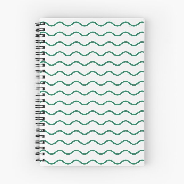 Item preview, White And Green Waves Pattern designed and sold by pattern-archive.