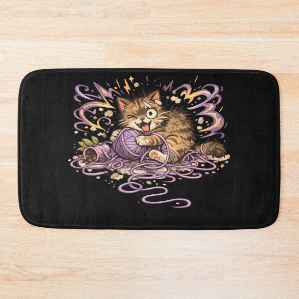 Item preview, Cute Cat Yarn Chaos Playful Mischief Kitten designed and sold by Dream-Fab.