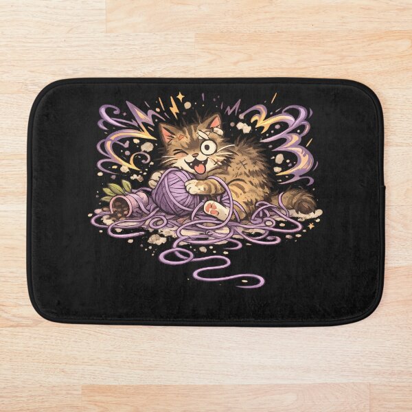 Item preview, Cute Cat Yarn Chaos Playful Mischief Kitten designed and sold by Dream-Fab.