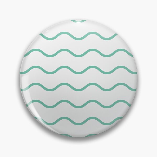 Item preview, White And Pastel Green Waves Pattern designed and sold by pattern-archive.