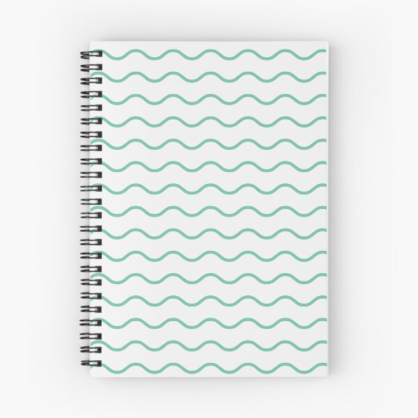 Item preview, White And Pastel Green Waves Pattern designed and sold by pattern-archive.