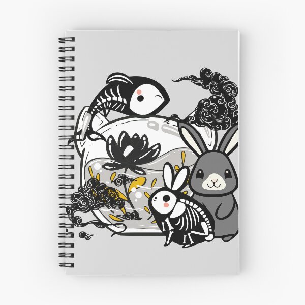 Item preview, Kawaii Skeleton Bunny & Zen Fish Art designed and sold by Kanniax.