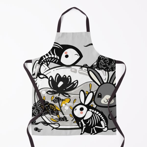 Item preview, Kawaii Skeleton Bunny & Zen Fish Art designed and sold by Kanniax.