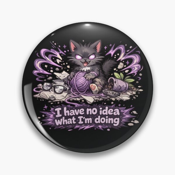 Item preview, Confused Chaos Cat I Have No Idea What Im Doing designed and sold by Dream-Fab.