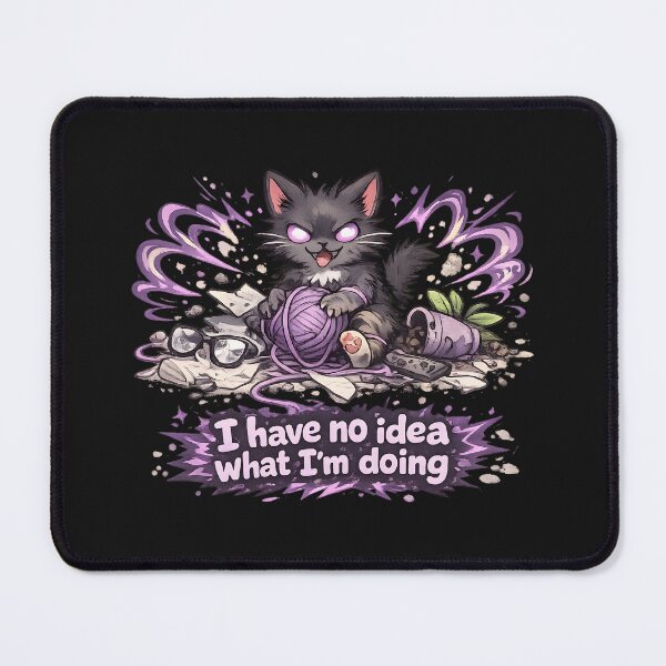 Item preview, Confused Chaos Cat I Have No Idea What Im Doing designed and sold by Dream-Fab.