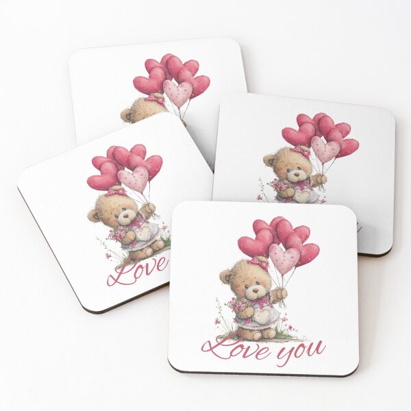 Item preview, Aesthetic Soft Girl Aesthetic Teddy Bear Gifts for Valentine's Day designed and sold by illeN-Art-World.