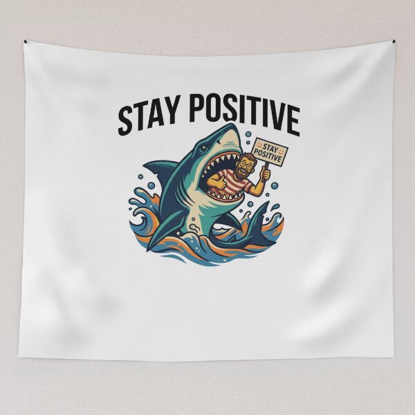 Item preview, Stay positiv – Retro designed and sold by FreshPixelArt.