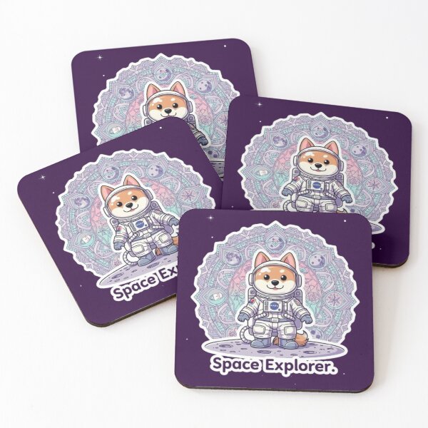 Item preview, ​Kawaii Space Explorer Shiba Inu designed and sold by Chromatic Artistry.