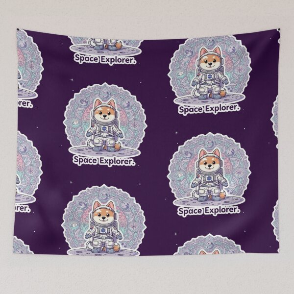 Item preview, ​Kawaii Space Explorer Shiba Inu designed and sold by Chromatic Artistry.
