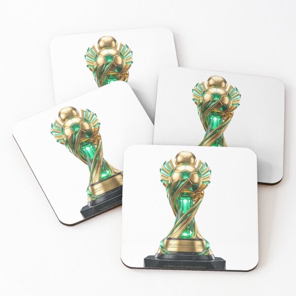Item preview, The Golden Glory 2026 - Futurist Soccer Trophy designed and sold by AetherEcho.
