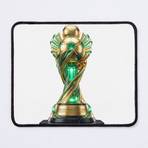 Item preview, The Golden Glory 2026 - Futurist Soccer Trophy designed and sold by AetherEcho.