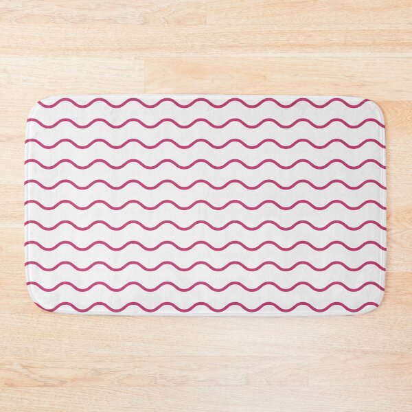 Item preview, White And Magenta Waves Pattern designed and sold by pattern-archive.